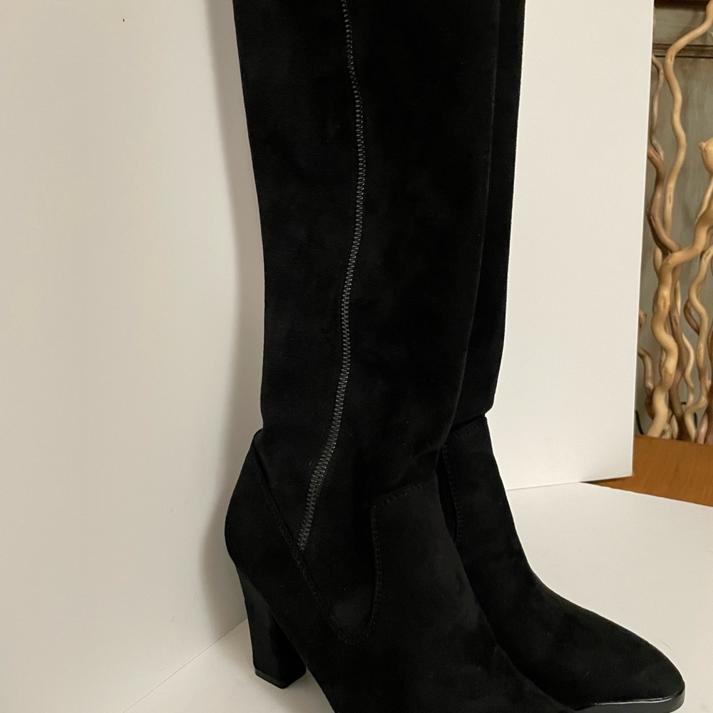 AK Sport, Black knee-high heel boots - Picture 9 of 11